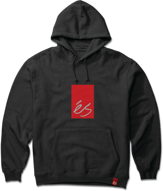 Main Block Pullover black | éS skateboarding Screen Hooded Fleece Es Footwear Sneakers Skate Style OG Premium