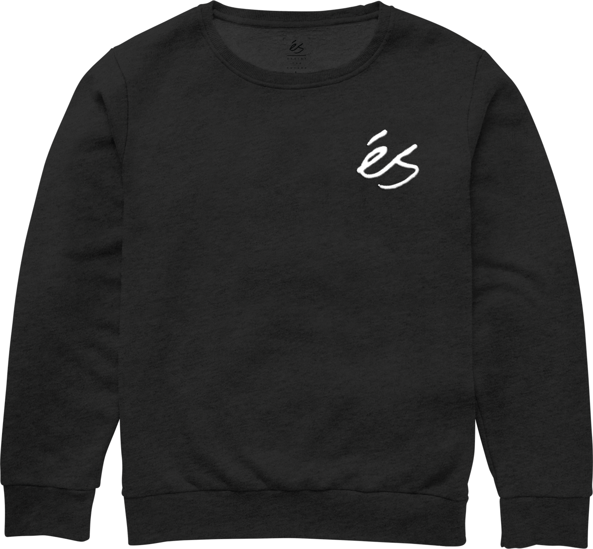 mini script crewneck - shirts & tops - black - esskateboarding