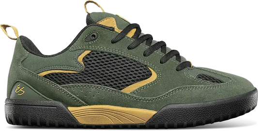 Quattro Skate Shoe Olive/Black | éS skateboarding Low-Top Shoe Es Footwear Sneakers Skate Style OG Premium