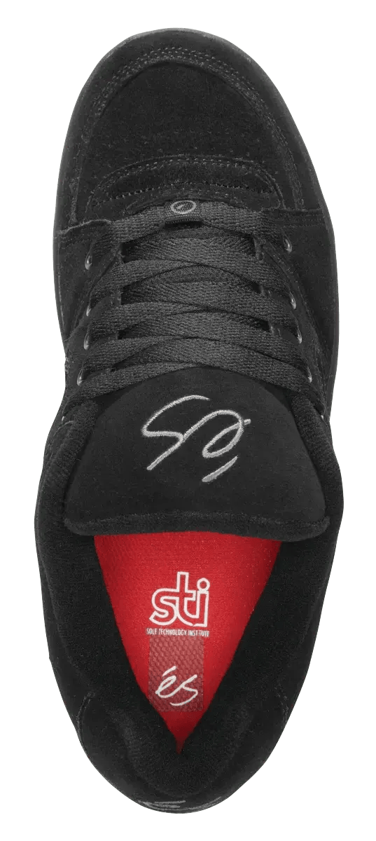 Accel OG Black – Low-Top Skate Shoe | éS Skateboarding EU Accel OG Black – Low-Top Skate Shoe | éS Skateboarding EU