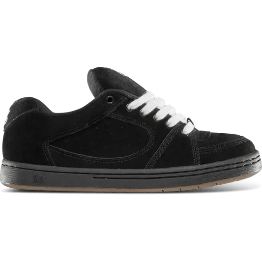 Accel Black – Low-Top Skate Shoe | éS Skateboarding EU Low-Top Shoe eS Footwear Sneakers Skate Style OG Premium