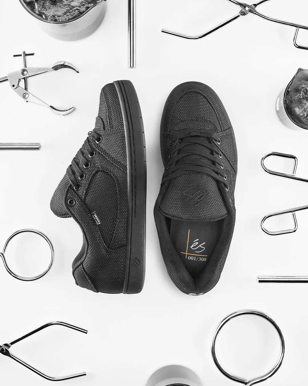 Accel X Kevlar Black – Skate Shoe | éS Skateboarding EU Low-Top Shoe eS Footwear Sneakers Skate Style OG Premium