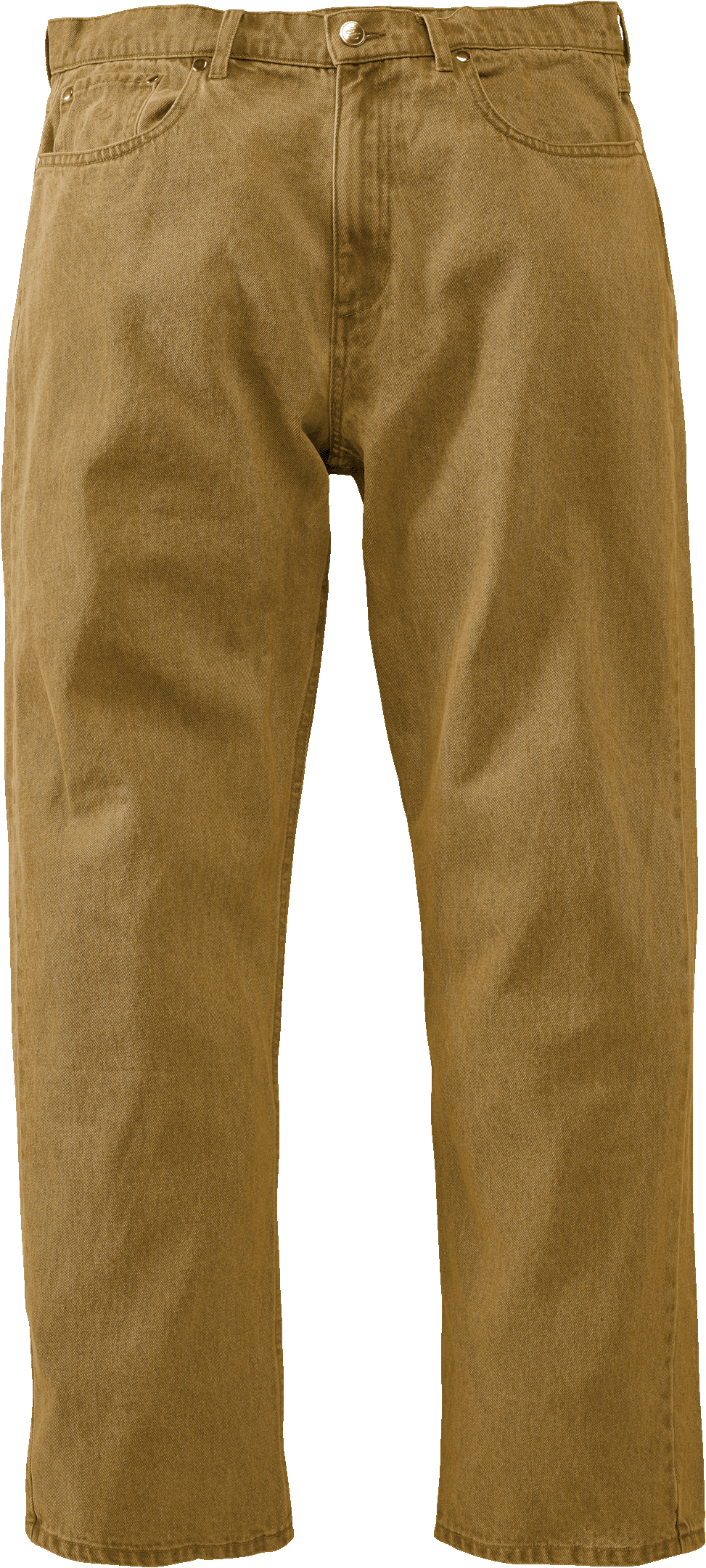 baggy denim pant - pants - brown - esskateboarding
