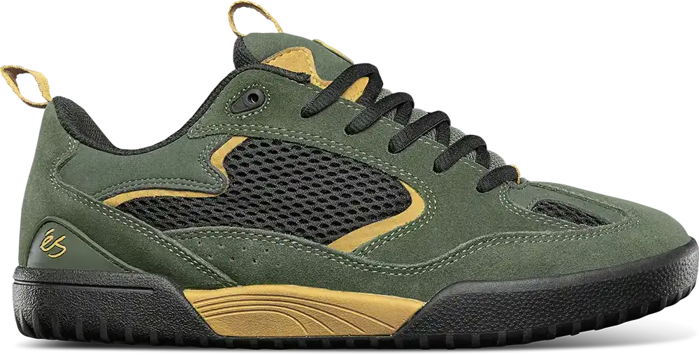 Quattro Skate Shoe Olive/Black | éS skateboarding Low-Top Shoe Es Footwear Sneakers Skate Style OG Premium