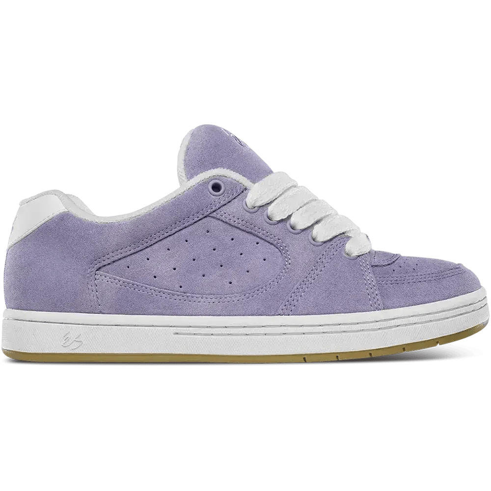 Accel Lavendar – Low-Top Skate Shoe | éS Skateboarding EU Low-Top Shoe eS Footwear Sneakers Skate Style OG Premium