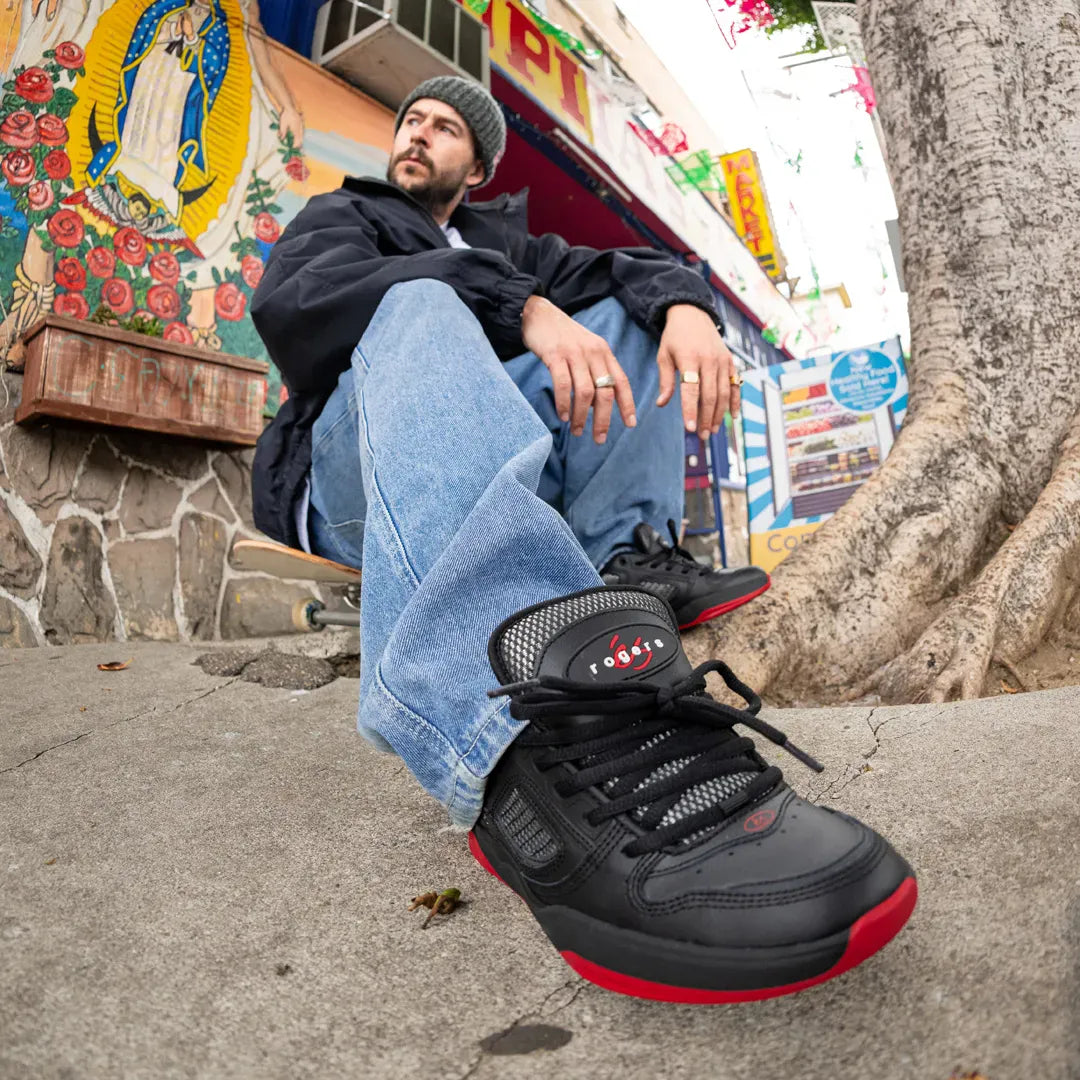 TJ Rogers Black/Red – Low-Top Shoe | éS Skateboarding EU Low-Top Shoe Es Footwear Sneakers Skate Style OG Premium