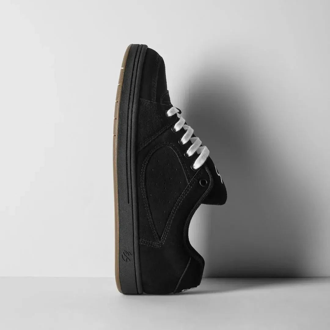 Accel Black – Low-Top Skate Shoe | éS Skateboarding EU Low-Top Shoe Es Footwear Sneakers Skate Style OG Premium