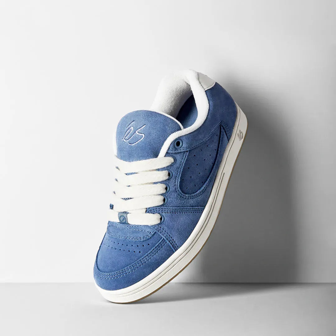 Accel Blue – Low-Top Skate Shoe | éS Skateboarding EU Low-Top Shoe Es Footwear Sneakers Skate Style OG Premium