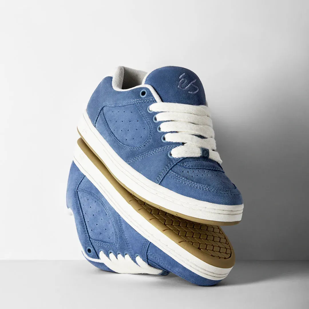 Accel Blue – Low-Top Skate Shoe | éS Skateboarding EU Low-Top Shoe Es Footwear Sneakers Skate Style OG Premium