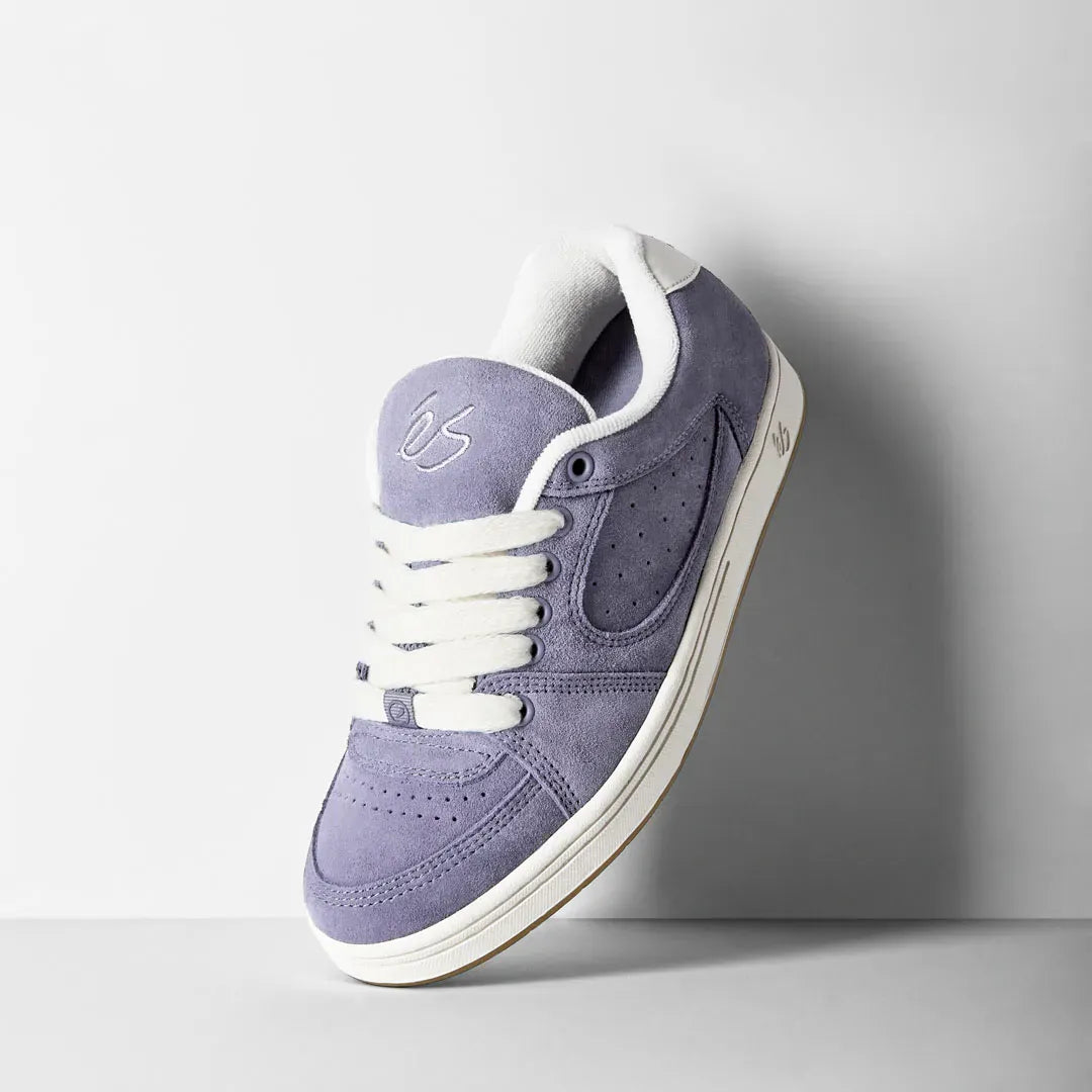 Accel Lavendar – Low-Top Skate Shoe | éS Skateboarding EU Low-Top Shoe Es Footwear Sneakers Skate Style OG Premium
