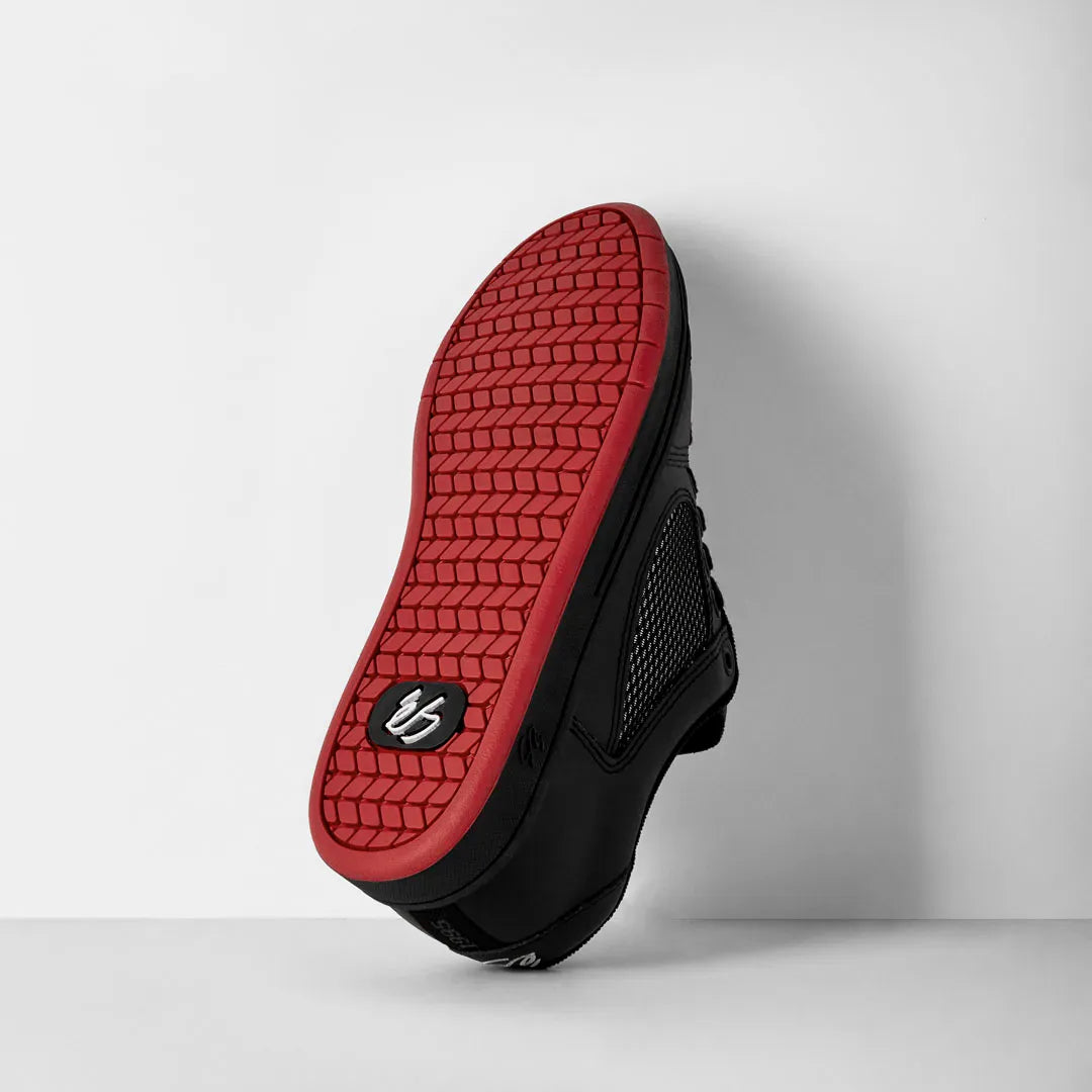 Accel Black/Black/Red – Skate Shoe | éS Skateboarding EU Low-Top Shoe Es Footwear Sneakers Skate Style OG Premium