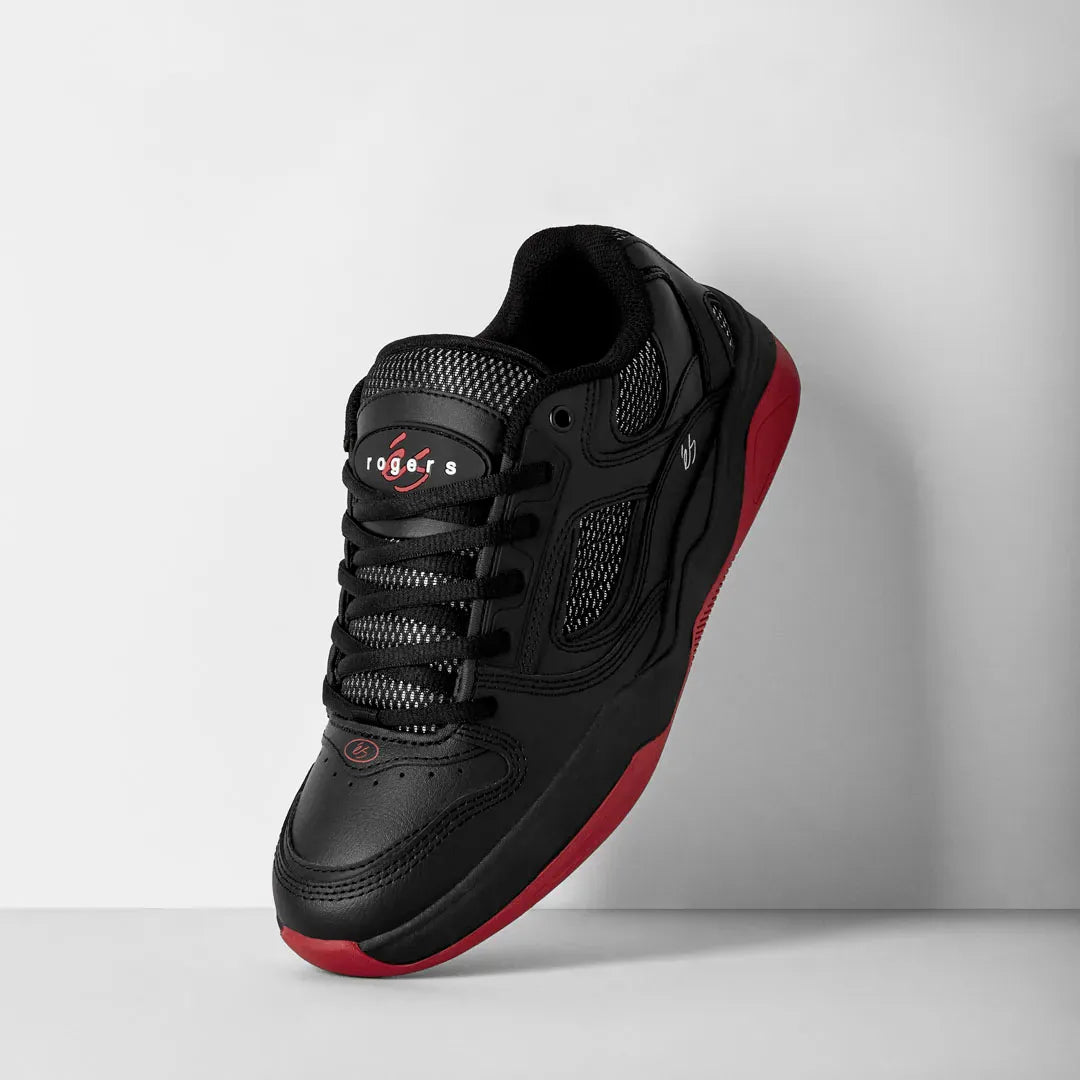 TJ Rogers Black/Red – Low-Top Shoe | éS Skateboarding EU Low-Top Shoe Es Footwear Sneakers Skate Style OG Premium