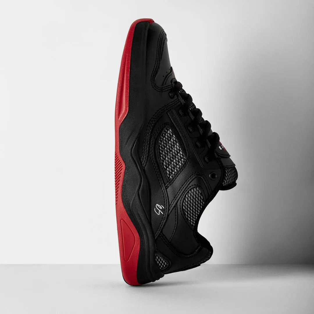 TJ Rogers Black/Red – Low-Top Shoe | éS Skateboarding EU Low-Top Shoe Es Footwear Sneakers Skate Style OG Premium